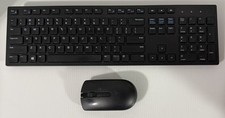 Dell Wireless Keyboard WK636P Mouse WM116p Combo - Black - Tested and Works