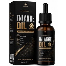 Male Natural Enlarger Cream Big Thick Growth Mens Body Massage Oil - 30ml/1oz
