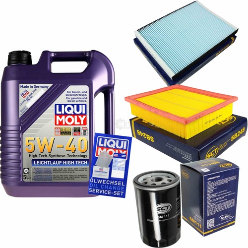 Pacchetto ispezione Bosch 7 L Liqui Moly Longtime High Tech 5W-30 per Audi A5 Ki
