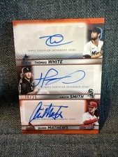 2025 Bowman Best QUINN MATTHEWS HAGEN SMITH THOMAS WHITE Triple Auto Orange /25