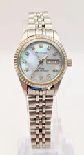 Armitron Now Ladies Watch MOP Dial WR Keeps Time/Day/Date New Battery