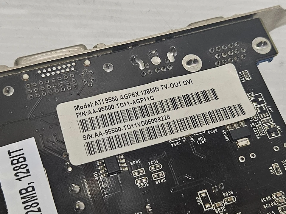 ATI Radeon 9550 128MB DDR, 128BIT, AGP, Palit AA-95500-TD11-AGP11C, BLACK, WORKS - Image 4 of 4
