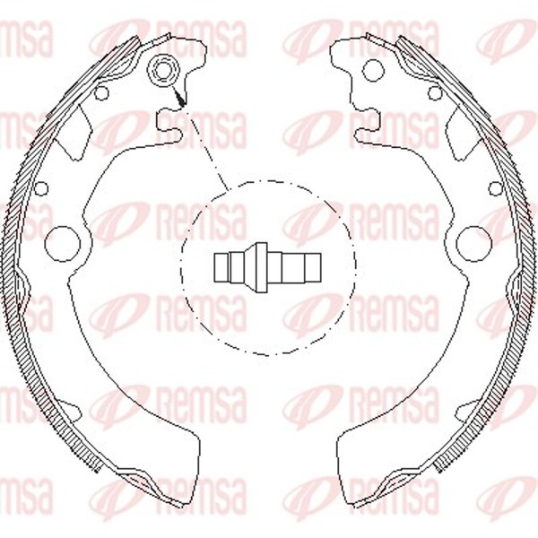 Remsa Bremsbacke 4116.00 FüR Suzuki Wagon EM 180Mm RC410 SR410 SR412 4WD-image