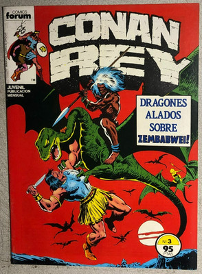 KING CONAN #3 (1984 Spain) Spanish language comic book FINE+