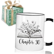 30st Birthday Gifts for Women Chapter 30 Mug 11oz, 30 Years Old Gifts, Happy