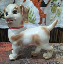 Vintage Vinyl Dog Cross Promotional Squeak Toy by Sun Rubber Co – 1961