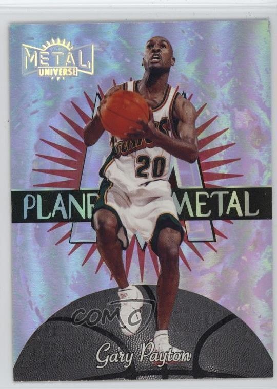 1997-98 Metal Universe Planet Metal Gary Payton #15PM HOF 1qy9