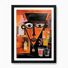 Portrait of Whiskey Art Print Framed Wall Art Poster Canvas Print Picture