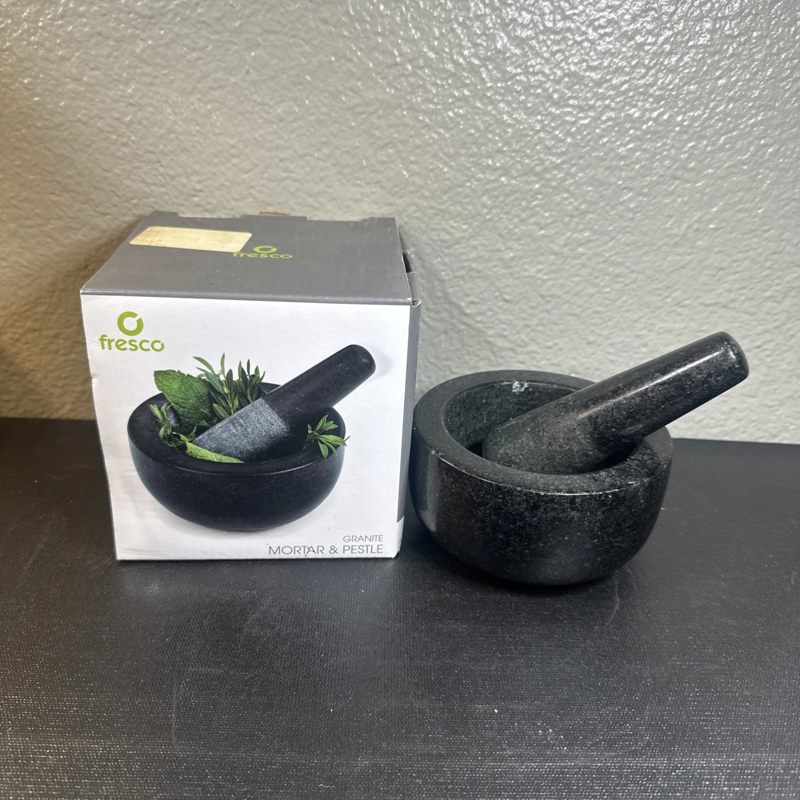 Fresco Heavy Granite Mortar and Pestle, Black, 5-Inch New In Box
Opens in a new window or tab