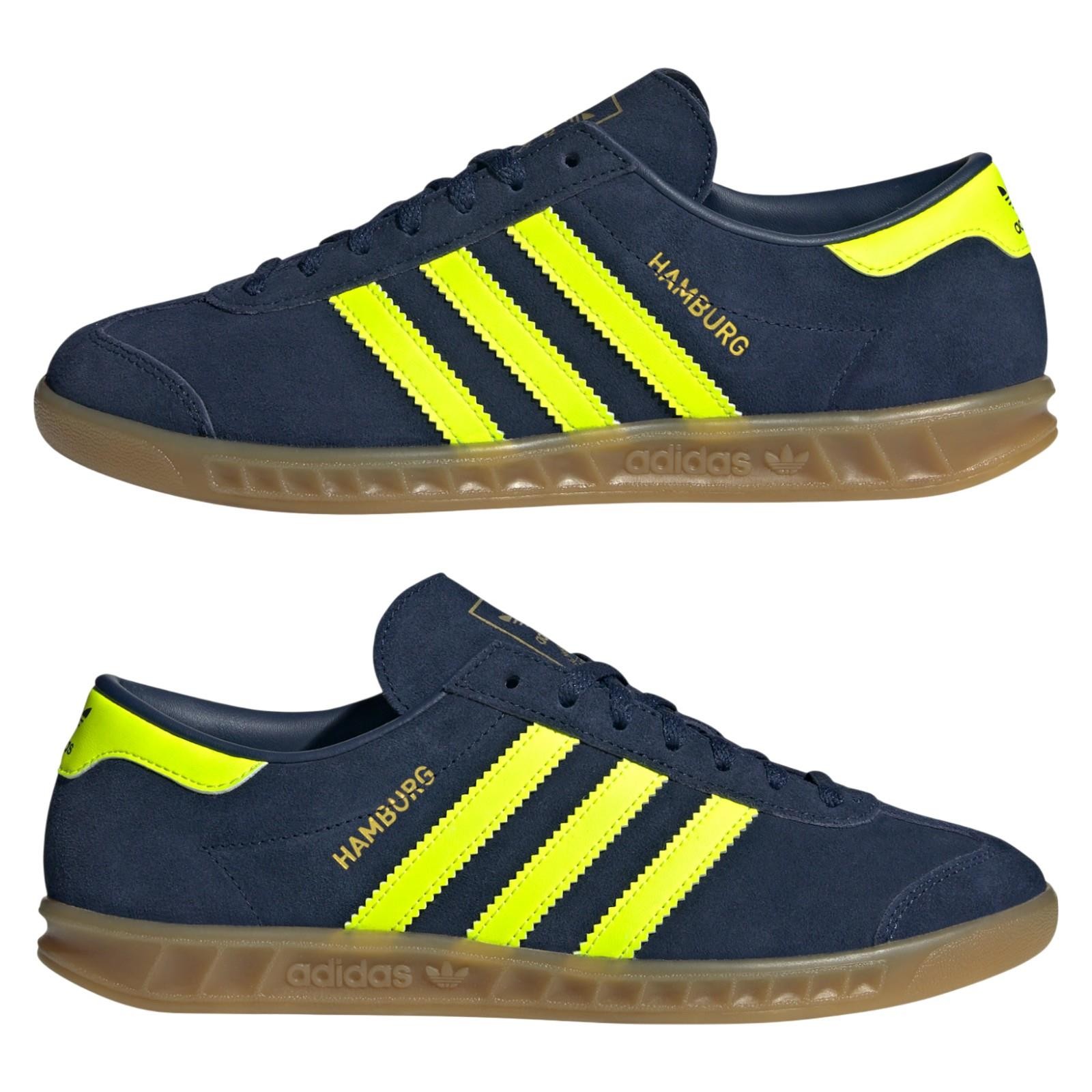 adidas ORIGINALS WOMEN'S HAMBURG TRAINERS SHOES SNEAKERS NAVY RETRO NEW BNWT OG thumbnail 7