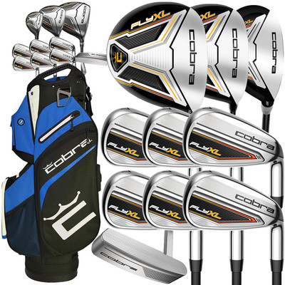COBRA 2026 FLY XL2 HERREN SIGNATURE GOLFSET + BLAUE GOLFCARTBAG / REGULAR FLEX