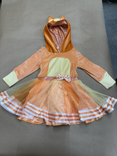 Bluey Toddler Girls Bingo Hooded Costume Dress Girls 5-6T Orange Cream