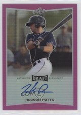 2016 Leaf Metal Draft Pink Prismatic 12/15 Hudson Potts #BA-HP1 Auto 0j8f