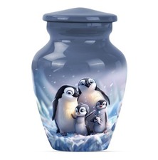 Penguin Family 3Inch Pack Of 1 - Mini Urns For Ashes - Cremation Urn Human