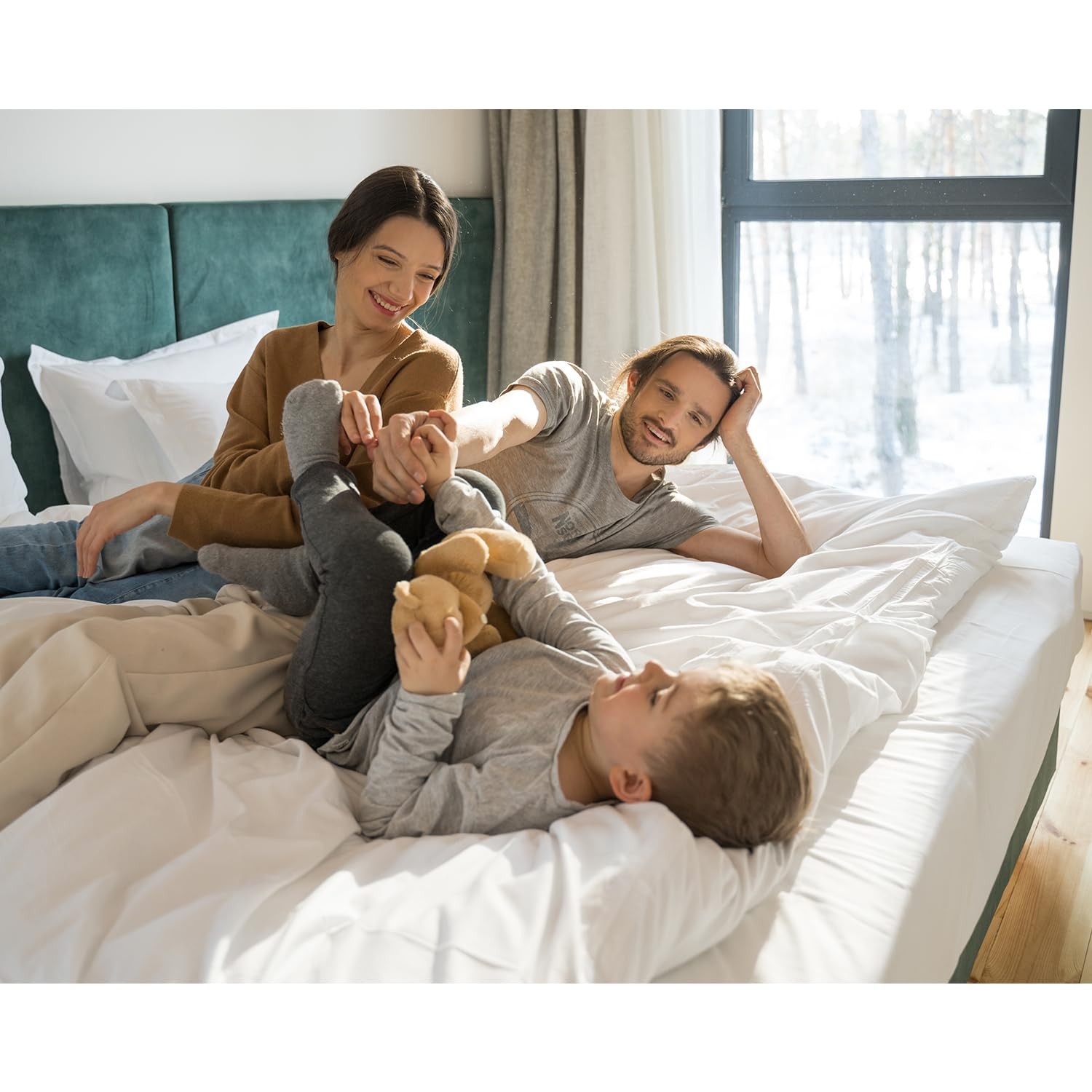 HOMEIDEAS Queen Size Bed Sheets 6 Piece Set Gold Extra Soft Brushed Microfiber 1