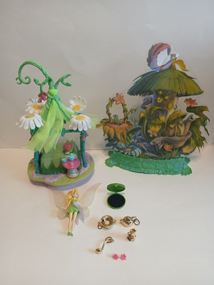Disney Fairies Pixie Hollow Playset Fairy Dolls Accessory Lot Tinkerbell 