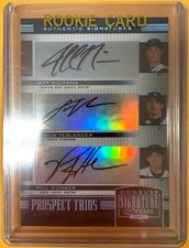Justin Verlander Rookie Auto 2005 Donruss Prospect Trios Philip Humber/J. Nieman
