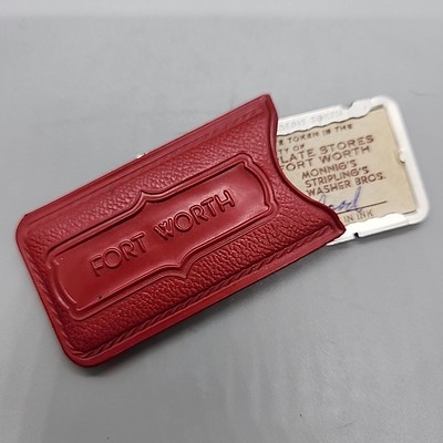 Charga-Plate Credit Token Fort Worth TX Department Stores Stripling's Monnig's