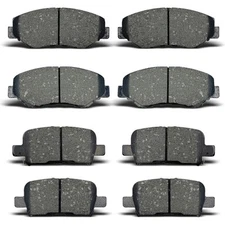 Front & Rear Ceramic Disc Brake Pads Set For 2003 2004 2005-2008 Honda Pilot