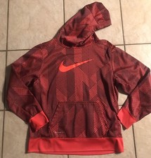 Boys Nike therma fit red hoodie size XL