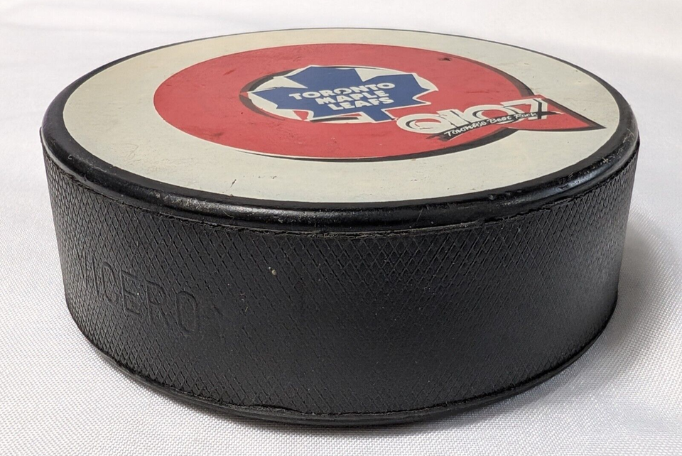 TORONTO MAPLE LEAFS Q107 PROMOTIONAL PUCK PROMO NHL HOCKEY SPORTS