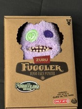 9" ZURU Fuggler Ugly Monster FuggGlow GLOW IN DARK Sasquoosh Plush  READ 