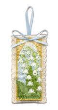 Lily of the Valley Lavender Sachet Cross Stitch Kit (Textile Heritage)