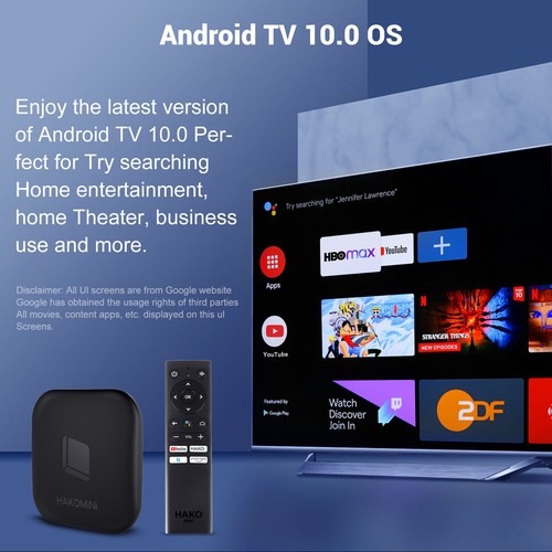 HAKO Android12.0 TV 4K HD Streaming Box Voice Control Google Assistant Quad Core - Picture 10 of 15