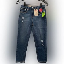 Levi  s mini mom blue denim Jean for kids 8 Reg