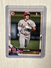 Nick Dunn RC 2018 Bowman Draft #BD149 Cardinals 1st Bowman Rookie