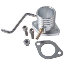 Intake Manifold fits Mikuni 34MM Carburetor Predator GX390 420CC Go kart Silver