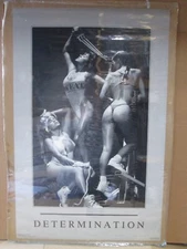 Determination female group Vintage hot girls poster man cave car garage 20705