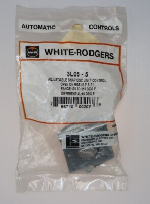  White Rodgers 3L05-5 Adjustable Snap Disc Limit Control Switch-NEW 