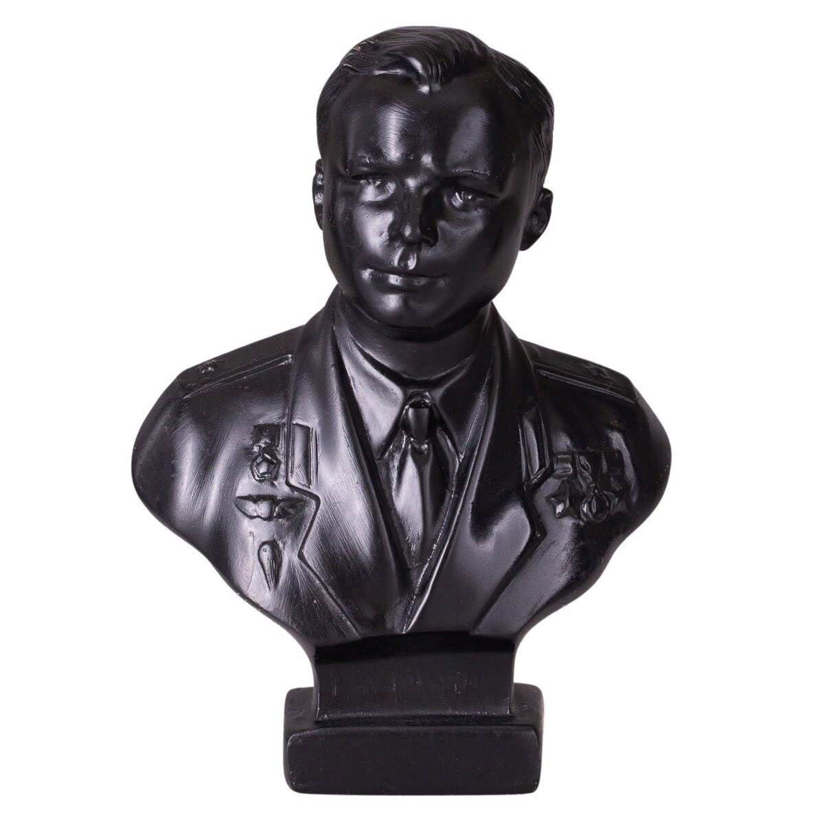Juri Gagarin Büste 11cm - Sowjetischer Kosmonaut Marmor Statue