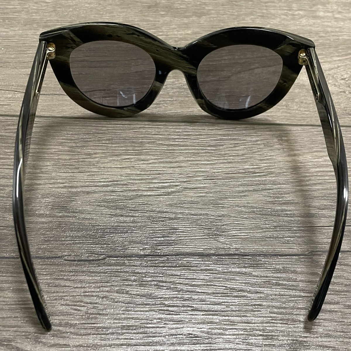 Victoria Beckham Black Layered Cat Eye Sunglasses | eBay display picture 3