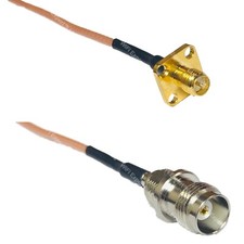 RG316 RP-SMA Female Flange to TNC FEMALE RF Cable Rapid-SHIP LOT