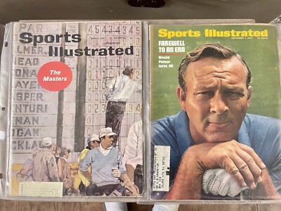 Vintage 1961 Sports Illustrated The Masters and 1969 Arnie Turns 40