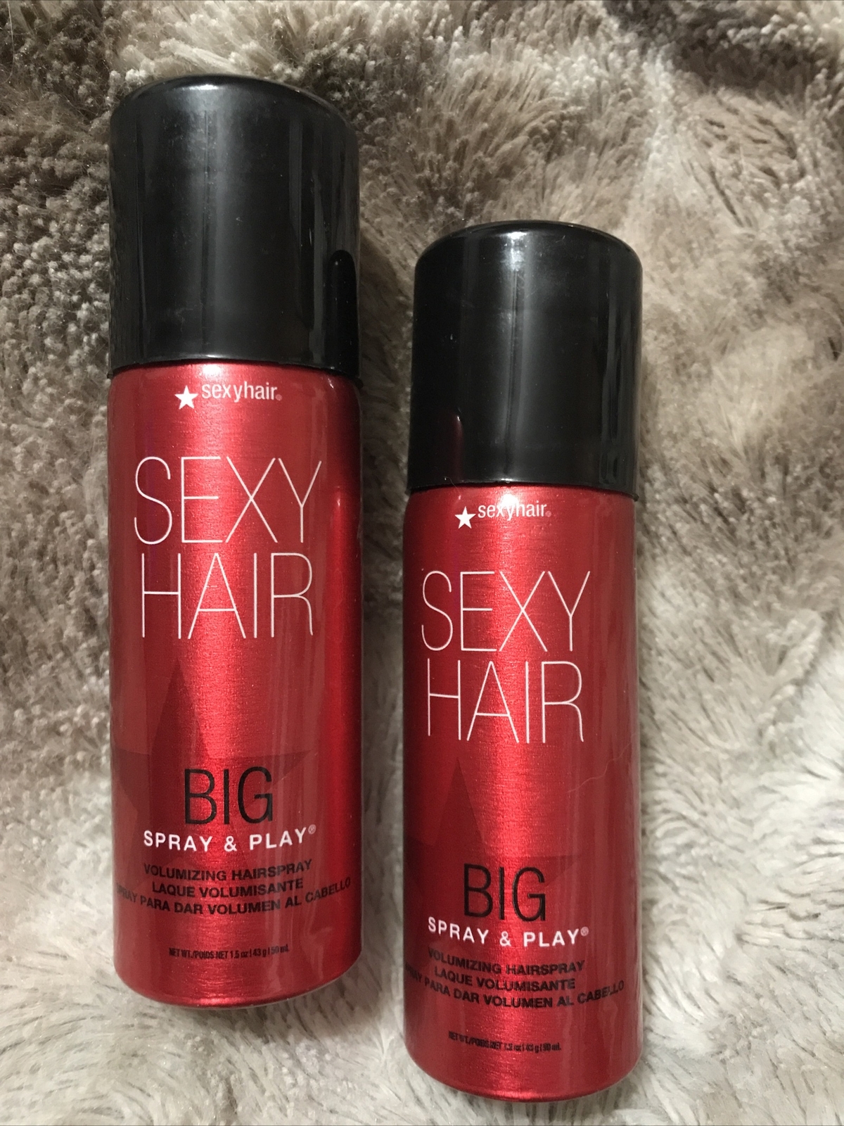 2 pack ~ Big Sexy Hair Spray and Play Volumizing HairSpray-1.5 oz / travel size