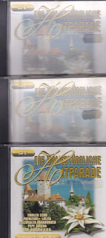 Die volkstümliche Hitparade - Vol. 1-3  - 3 CDs -1409- nahezu neuwertig - Bild 2 von 4