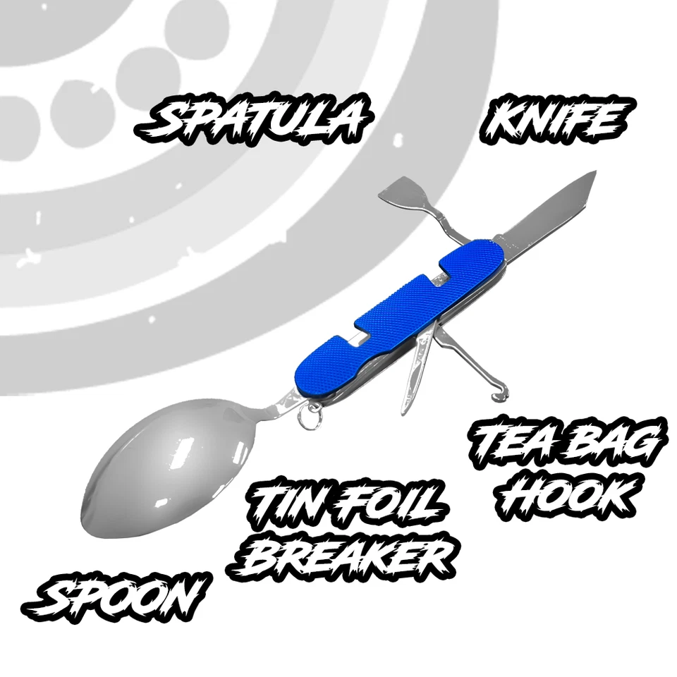 9 in 1 Detachable Folding Portable Cutlery Fork Spoon Knife Camping Outdoor Set - image 4 of 4