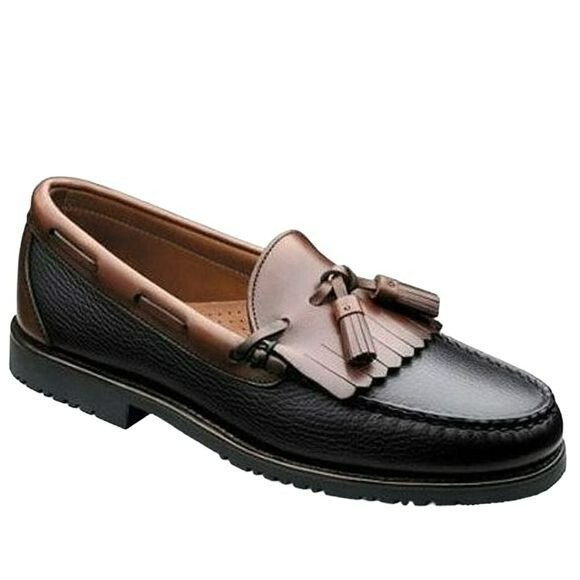 Allen Edmonds Nashua Kiltie Tassel Black/Brown Loafer Mens eBay
