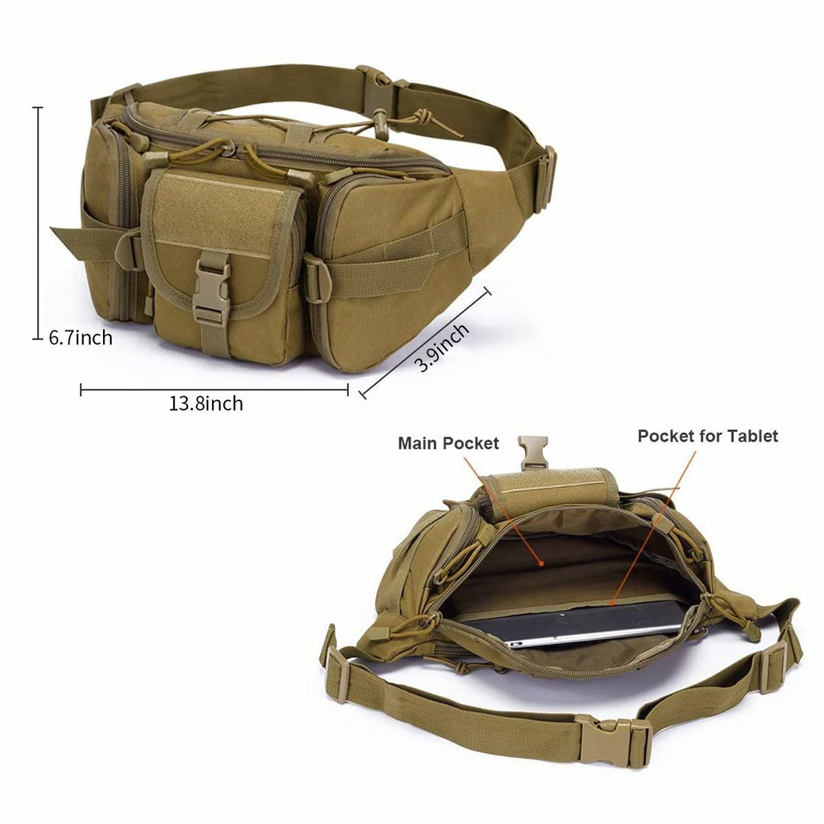 Tactical Drop Bag Thigh Utility Waist Pouch Motorcycle Military Fanny