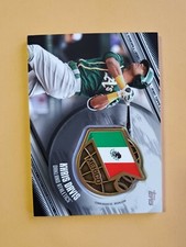 2020 Topps Series One Black /149 Khris Davis Global Game Medallion Mexico #KD