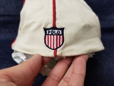 VINTAGE RALPH LAUREN POLO K-SWISS PATCH HAT STADIUM 92' P WING | eBay