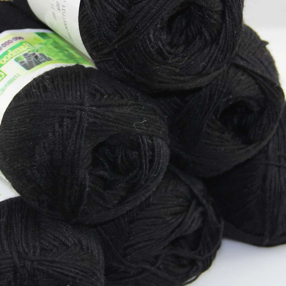 Sale New 6 Skeinsx50gr Soft Bamboo Cotton Baby Hand Knit  Shawls Crochet Yarn 12 - Image 2 of 4