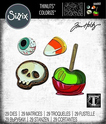 Trick or Treat Halloween Colorize Sizzix Thinlits Die Set Tim Holtz 666002 NEW!