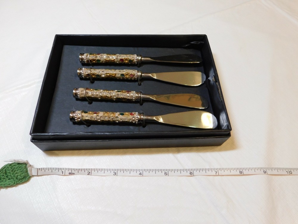Mark Roberts Knives Jeweled Cheese Serving Pieces