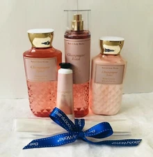Bath & Body Works CHAMPAGNE TOAST  Mist Lotion Shower Gel  & Hand Cream GIFT SET