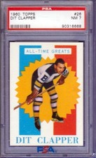 1960-61 1960 Topps #26 Dit Clapper All-Time Greats PSA 7