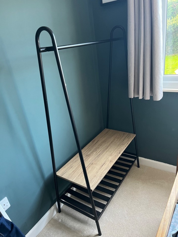 clothes rail with shoe rack eBay